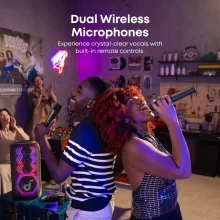 اسپیکر انکر مدل Soundcore Rave 3S همراه با 2 میکروفون بی سیم