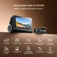 دوربین ثبت وقایع خودرو شیائومی مدل 70Mai A810S