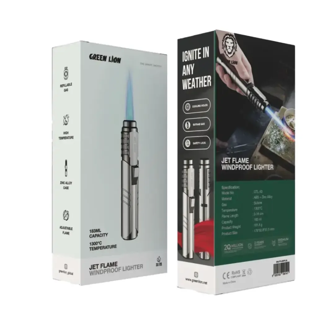 فندک اتمی ضد باد گرین لاین مدل Jet Flame