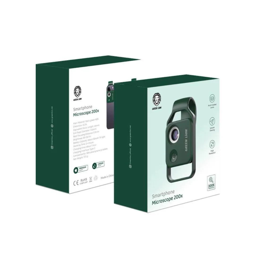 لنز میکروسکوپی گوشی گرین لاین مدل Microscope با زوم 200 برابری
