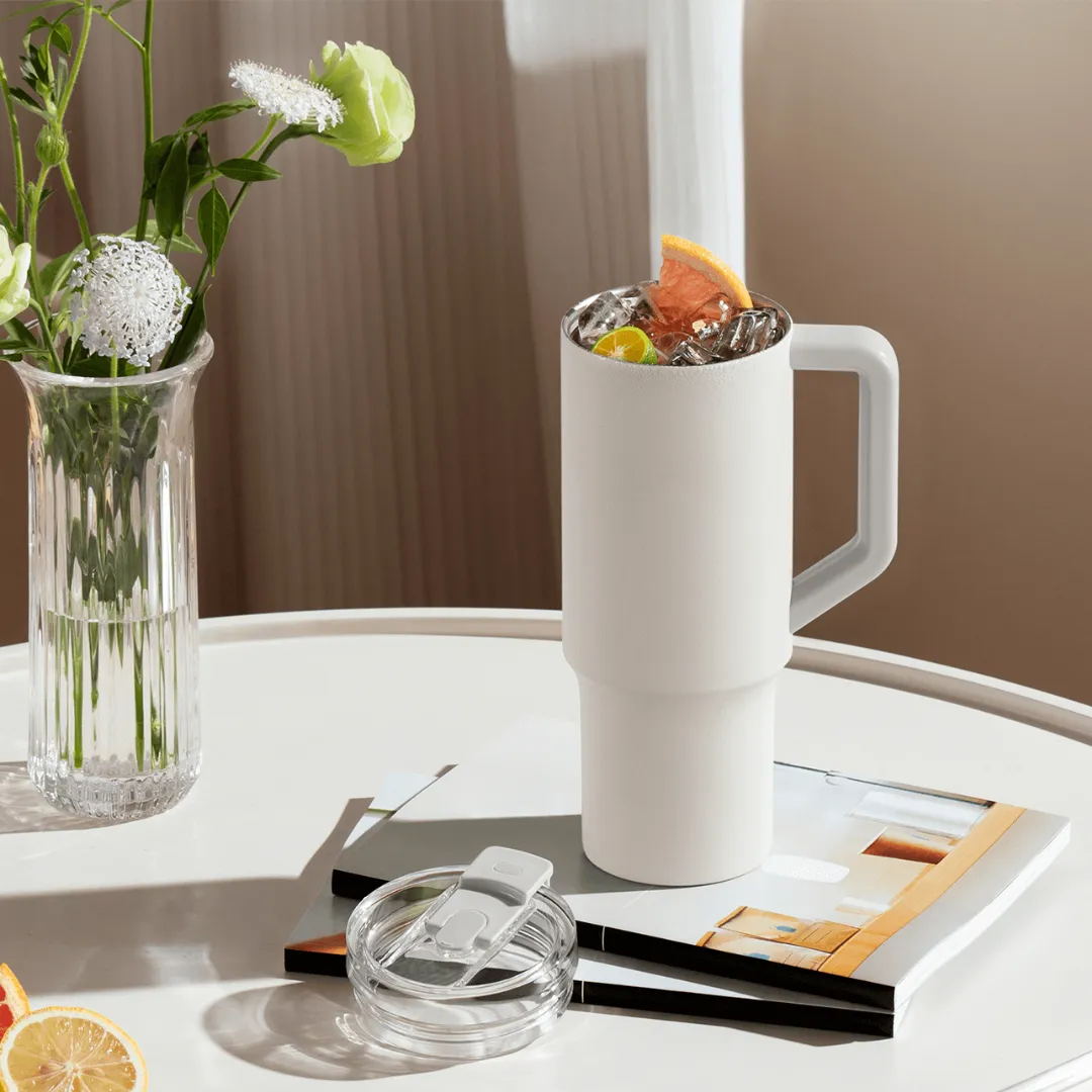 ماگ سفری نی دار شیائومی مدل Straw Mug ظرفیت 1 لیتر