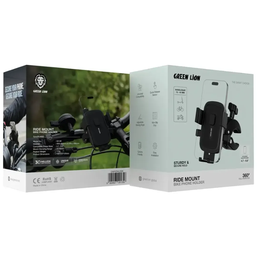 هولدر موبایل دوچرخه و موتور گرین لاین مدل Ride Mount