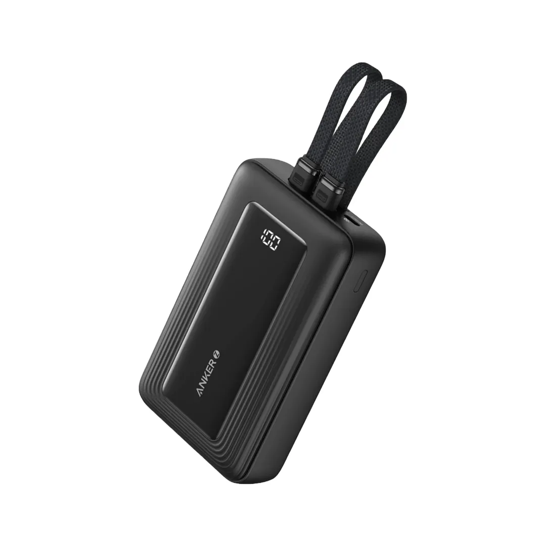 پاوربانک 20000 میلی آمپر انکر مدل Zolo با کابل USB-C و لایتنینگ داخلی
