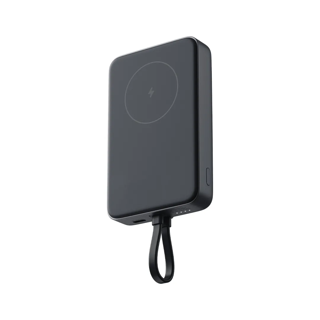 پاوربانک مگ سیف 10000 میلی آمپر شیائومی مدل Magnetic با کابل USB-C داخلی