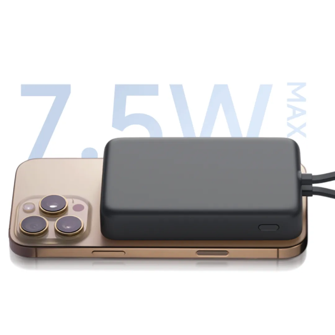 پاوربانک مگ سیف 10000 میلی آمپر شیائومی مدل Magnetic با کابل USB-C داخلی