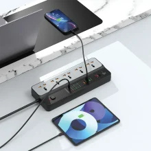 چندراهی و محافظ برق تایمردار 3000 وات پرودو مدل Universal Power Strip