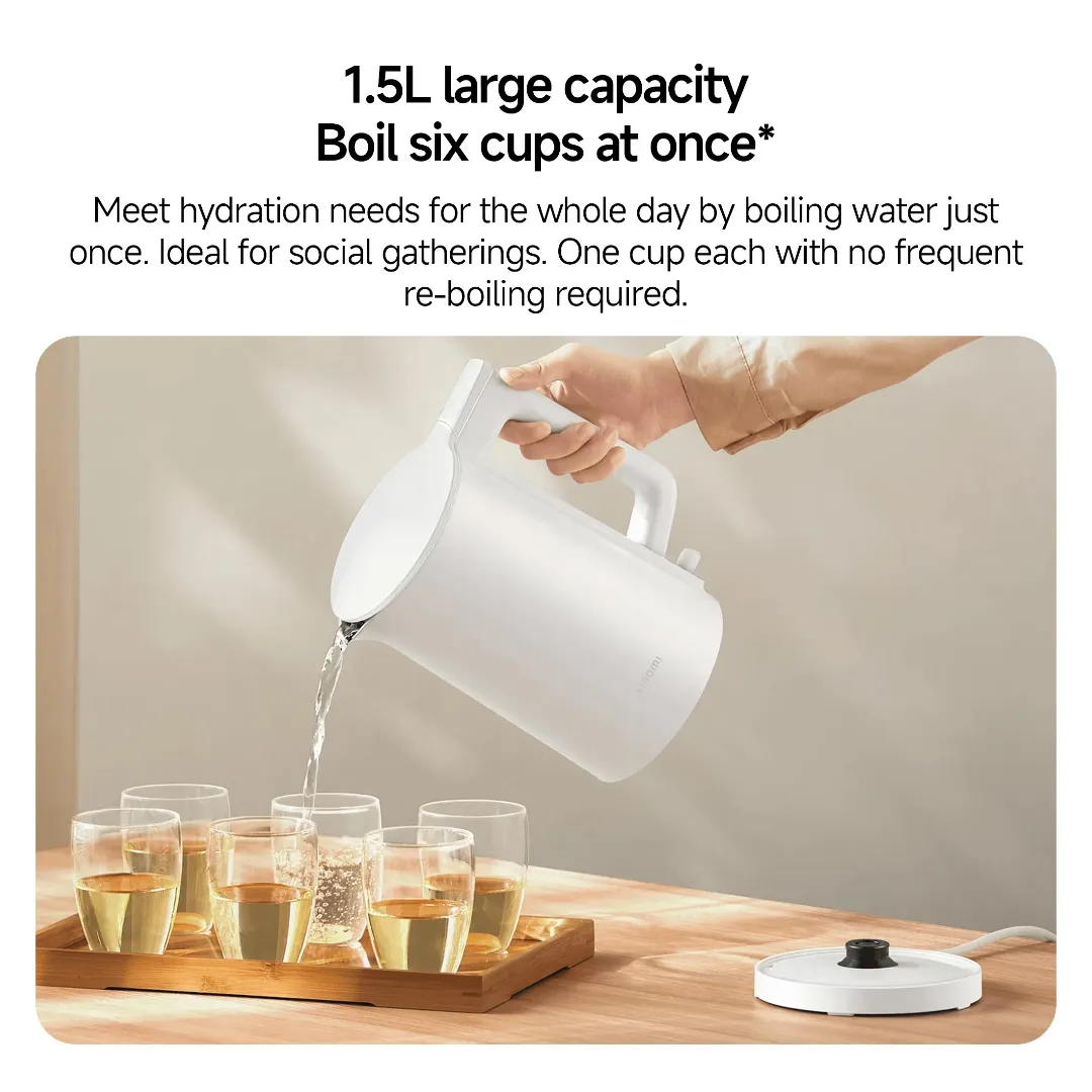 کتری برقی شیائومی مدل Electric Kettle 2 Lite ظرفیت 1.5 لیتر