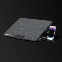 کول پد لپ تاپ پرودو مدل 8Fan Ergonomic همراه با هولدر گوشی