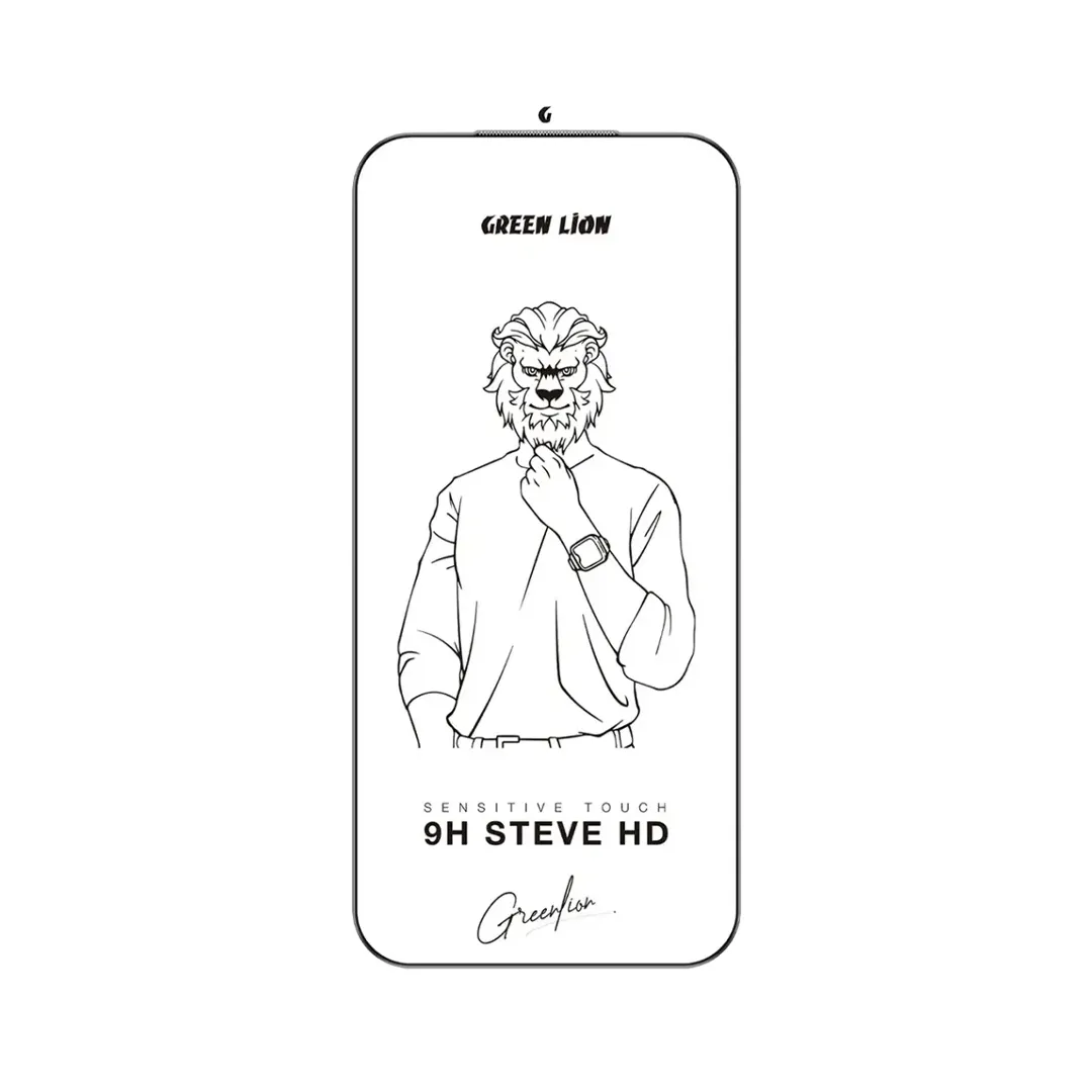 گلس صفحه نمایش گرین لاین مدل 9H Steve مناسب آیفون 17 ایر
