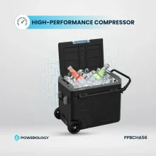 یخچال و فریزر مسافرتی هوشمند پاورولوژی ظرفیت 60 لیتر